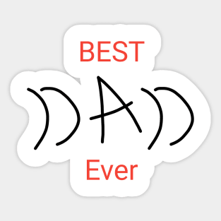 Best Dad Ever Sticker